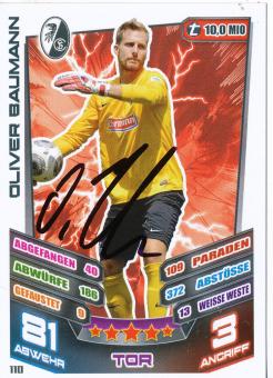 Oliver Baumann  SC Freiburg  2013/2014 Match Attax Card orig. signiert 