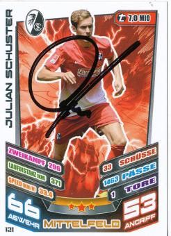 Julian Schuster  SC Freiburg  2013/2014 Match Attax Card orig. signiert 