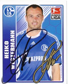 Heiko Westermann  FC Schalke 04   2009/2010 Topps  Bundesliga Sticker original signiert 