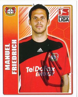 Manuel Friedrich  Bayer 04 Leverkusen   2009/2010 Topps  Bundesliga Sticker original signiert 