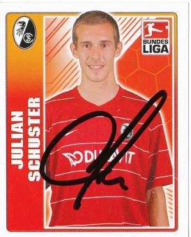Julian Schuster  SC Freiburg   2009/2010 Topps  Bundesliga Sticker original signiert 