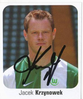 Jacek Krzynowek  VFL Wolfsburg  2006/2007  Panini Bundesliga Sticker original signiert 