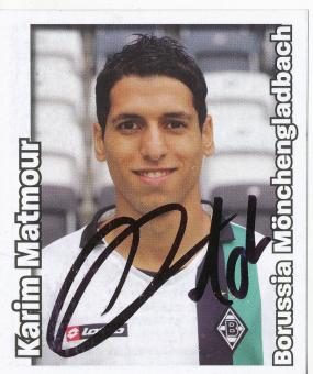 Karim Matmour  Borussia Mönchengladbach  2008/2009  Panini Bundesliga Sticker original signiert 