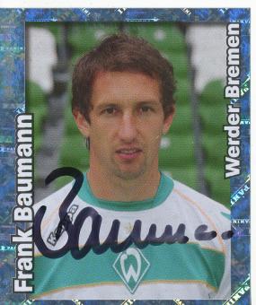 Frank Baumann  SV Werder Bremen    2008/2009  Panini Bundesliga Sticker original signiert 