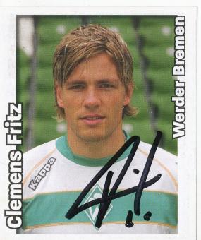 Clemens Fritz  SV Werder Bremen    2008/2009  Panini Bundesliga Sticker original signiert 