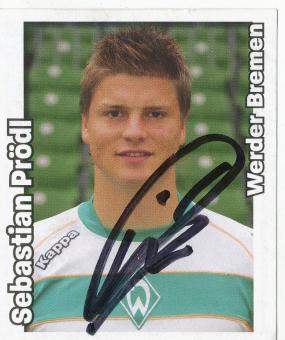 Sebastian Prödl    SV Werder Bremen    2008/2009  Panini Bundesliga Sticker original signiert 