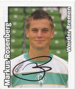 Markus Rosenberg    SV Werder Bremen    2008/2009  Panini Bundesliga Sticker original signiert 