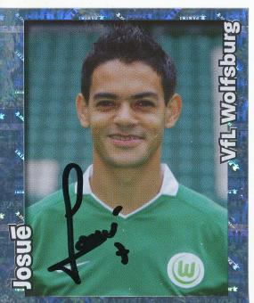 Josue  VFL Wolfsburg   2008/2009  Panini Bundesliga Sticker original signiert 