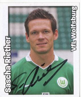 Sascha Riether  VFL Wolfsburg   2008/2009  Panini Bundesliga Sticker original signiert 