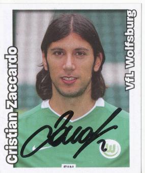 Cristian Zaccardo  VFL Wolfsburg   2008/2009  Panini Bundesliga Sticker original signiert 