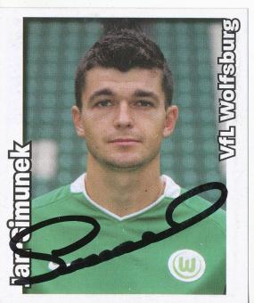 Jan Simunek  VFL Wolfsburg   2008/2009  Panini Bundesliga Sticker original signiert 