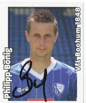 Philipp Bönig  VFL Bochum   2008/2009  Panini Bundesliga Sticker original signiert 