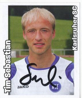 Tim Sebastian  Karlsruher SC   2008/2009  Panini Bundesliga Sticker original signiert 