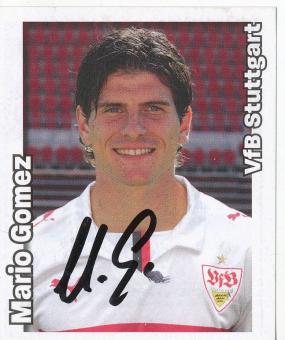 Mario Gomez  VFB Stuttgart   2008/2009  Panini Bundesliga Sticker original signiert 