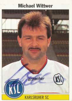 Michael Wittwer  Karlsruher SC  1995  Panini Bundesliga Sticker original signiert 