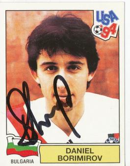 Daniel Borimirov  Bulgarien  Panini  WM 1994  Sticker original signiert 