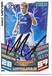 Max Meyer  FC Schalke 04   2013/14 Match Attax Card orig. signiert 