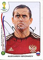 Aleksandr Kerzhakov  Rußland  Panini  WM 2014  Sticker original signiert 