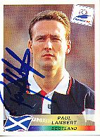 Paul Lambert  Schottland  Panini  WM 1998  Sticker original signiert 