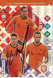 Matthijs De Ligt   Holland  Road to WM 2022  Panini Card  original signiert 
