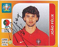 Joao Felix  Portugal  Panini  EM 2020  Sticker original signiert 