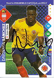 Davinson Sanchez  Kolumbien  Road to WM 2022  Panini Card  original signiert 