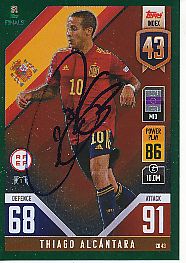 Thiago Alcantara   Spanien  Road To Nations League  Match Attax Card original signiert 