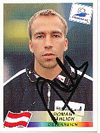 Roman Mählich  Österreich  Panini  WM 1998  Sticker original signiert 