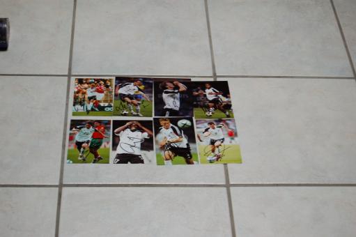 8 x  DFB  Fußball Autogramm Fotos original signiert 