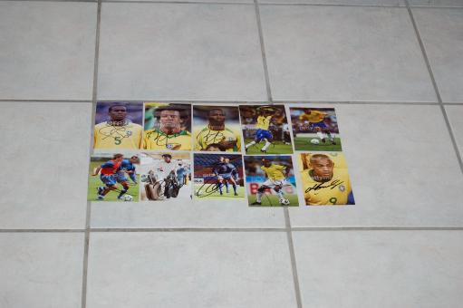 10 x  Brasilien  Nationalteam Fußball Autogramm Fotos original signiert 