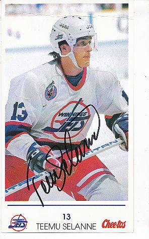 Wpg JETS STICKER Teemu Selanne // Winnipeg // NHL Hockey // 